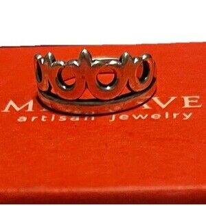 Retired James Avery Tiara Crown Ring Size 6.5 Sterling Silver 925